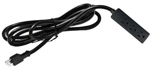 120V 14 Gauge 3-Plug Extension Cord 12' - Image 2