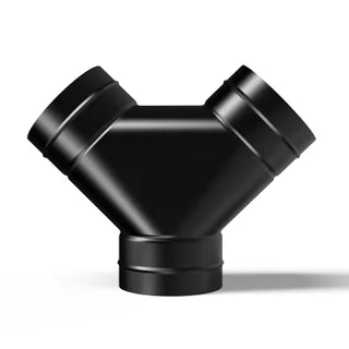 3-Way Steel Duct Splitter 4"