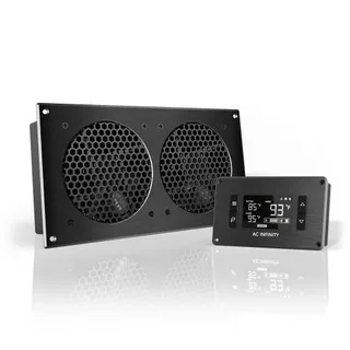 AIRPLATE T7, Quiet Cabinet Cooling Fan 12" with Temperature Controller