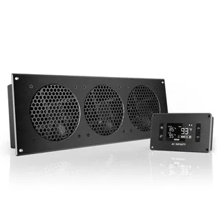 AIRPLATE T9, Quiet Cabinet Cooling Fan 18" with Temperature Controller