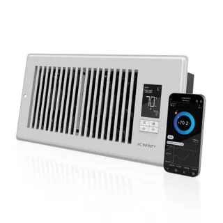 AIRTAP T4, Smart Register Booster Fan 4" x 10" White