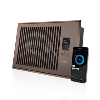 AIRTAP T6, Smart Register Booster Fan 6" x 10" Bronze