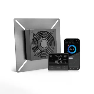 AIRTITAN T3, Crawlspace Ventilator Fan 6" with Temperature Humidity Controller
