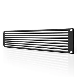 Anodized Aluminum Rack Panel Vented 2U