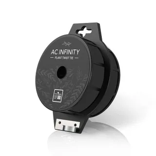 Black Twist Ties with Built-In Cutter, 100m