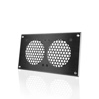 Cabinet Ventilation Grille Black 8"