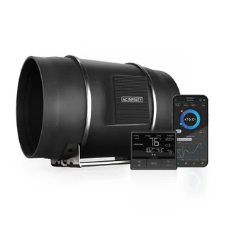 CLOUDLINE T12, Quiet Inline Fan 12" with Temperature Humidity VPD Controller