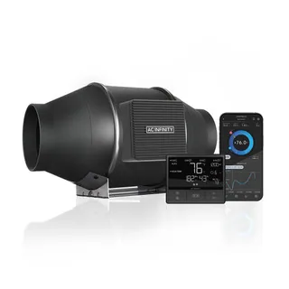 CLOUDLINE T4, Quiet Inline Fan 4" with Temperature Humidity VPD Controller