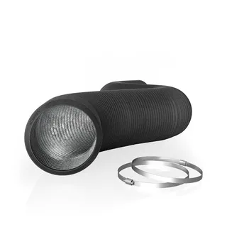 Flexible Ducting 10", Durable Four-Layer Aluminum 8' Long