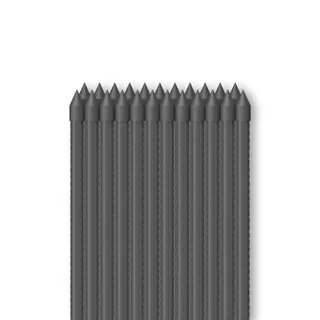 Garden Plant Stakes 2', Steel with UV Resistant Coating, 25-Pack