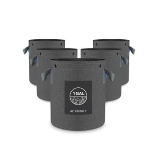 Heavy Duty Reusable Fabric Pots, 1 Gallon, 5-Pack
