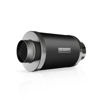 Inline Duct Silencer 4" Aluminum Noise Reduction Muffler