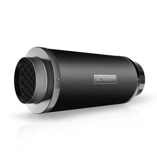 Inline Duct Silencer 6" Aluminum Noise Reduction Muffler