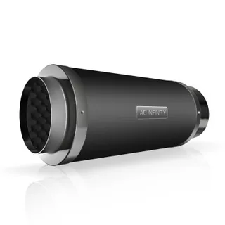 Inline Duct Silencer 8" Aluminum Noise Reduction Muffler