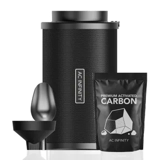 Refillable Carbon Filter Kit 8" with Extra Charcoal Refill