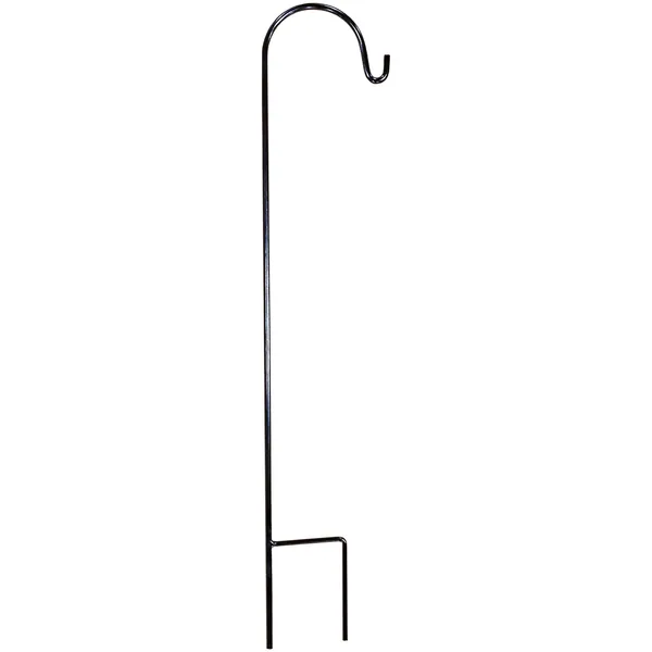 AGW 5/8" Heavy Duty 65" Short Single Shepherd Hook Black