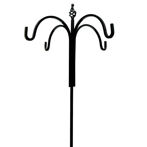 AGW 90"x24" Tall 4 Hook Spiral Twist Black - Image 2