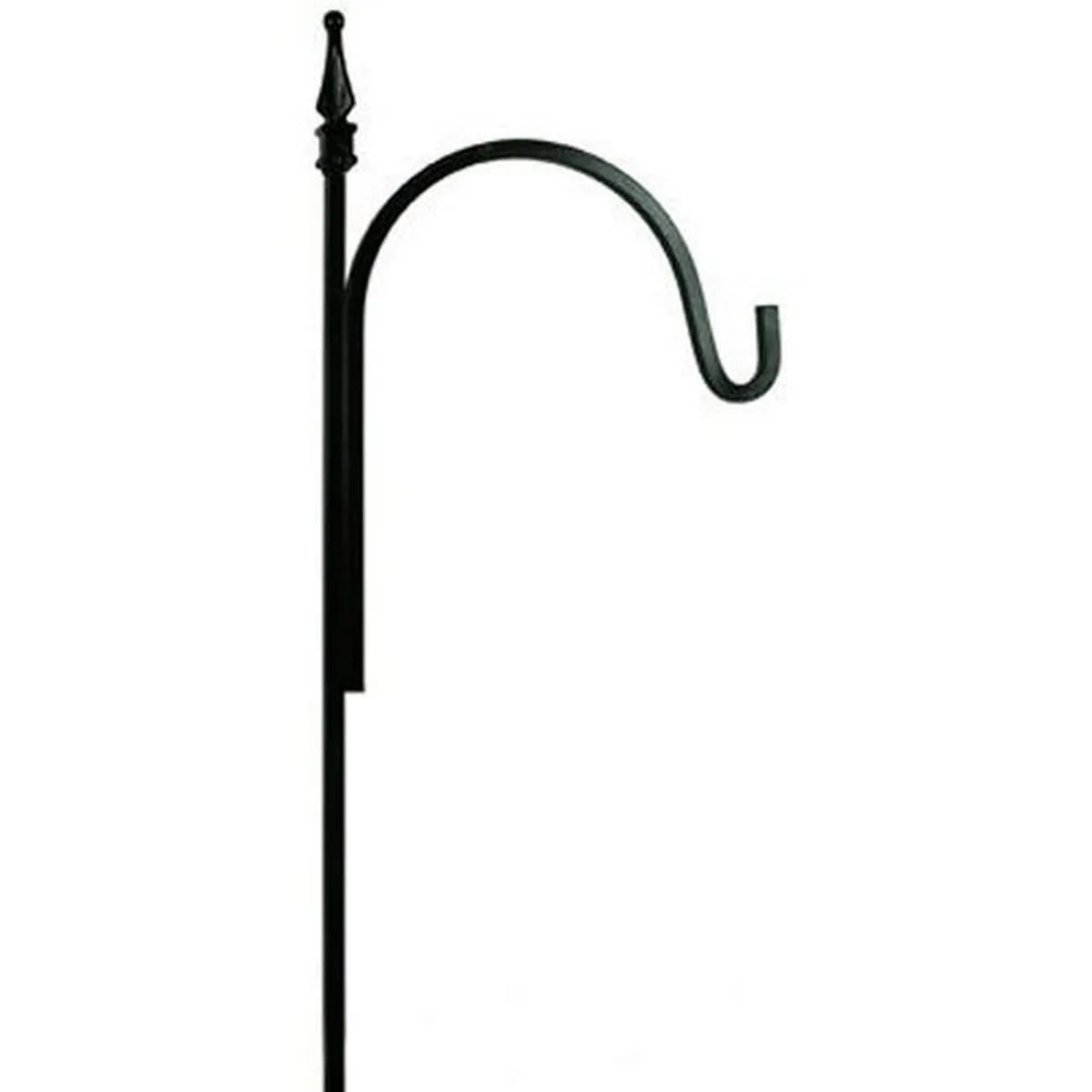 AGW Square Short Single Finial Matte Black - Image 2
