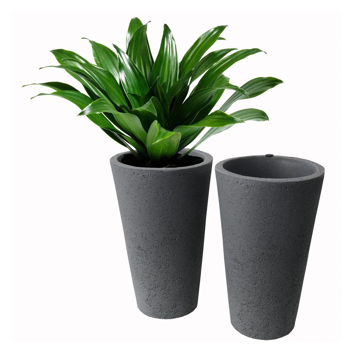 Algreen 20" Crete Self Water Planter Warm Gray - Image 2
