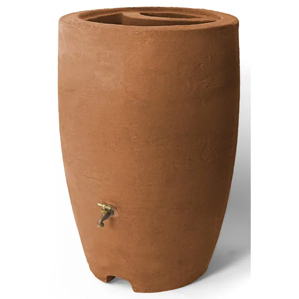 Algreen 50gal Athena Rain Barrel Terracotta