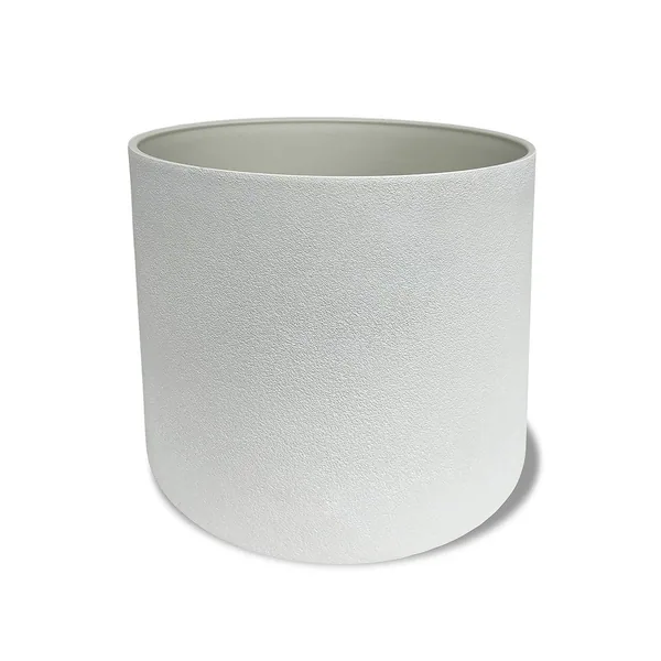Algreen Acerra 13"x11.5" Cylinder Planter White