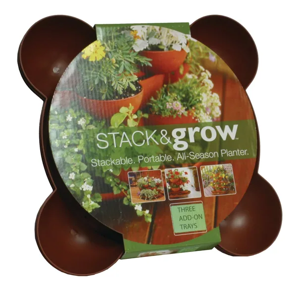 Algreen Stack'N Garden Wood Planter Set