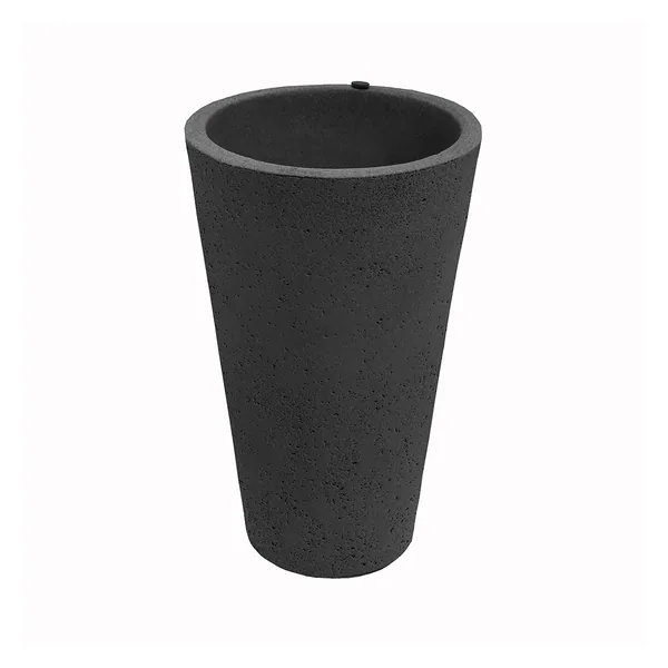 Algreen Tall Crete Planter Black