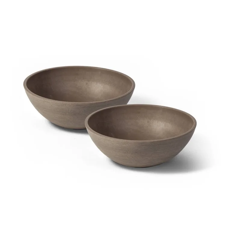 Algreen Valencia 10"x3.75" Bowl Taupe - Image 2