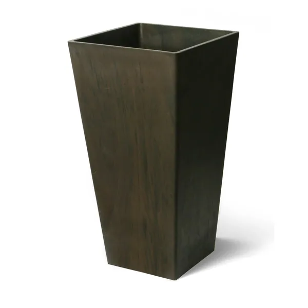 Algreen Valencia 13"x28" Square Planter Brown