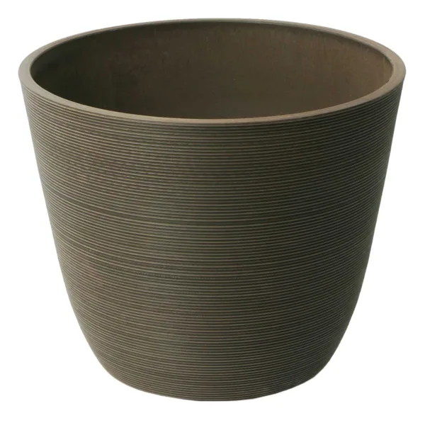 Algreen Valencia 14"x11" Round Ribbed Brown