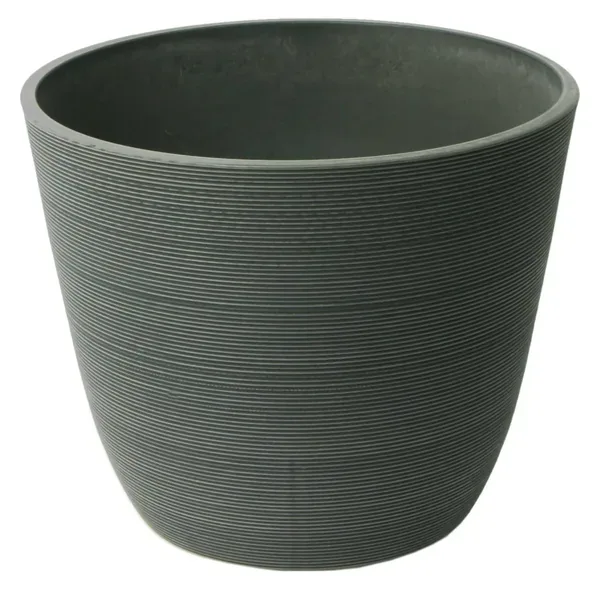 Algreen Valencia 14"x11" Round Ribbed Charcoal - Image 2