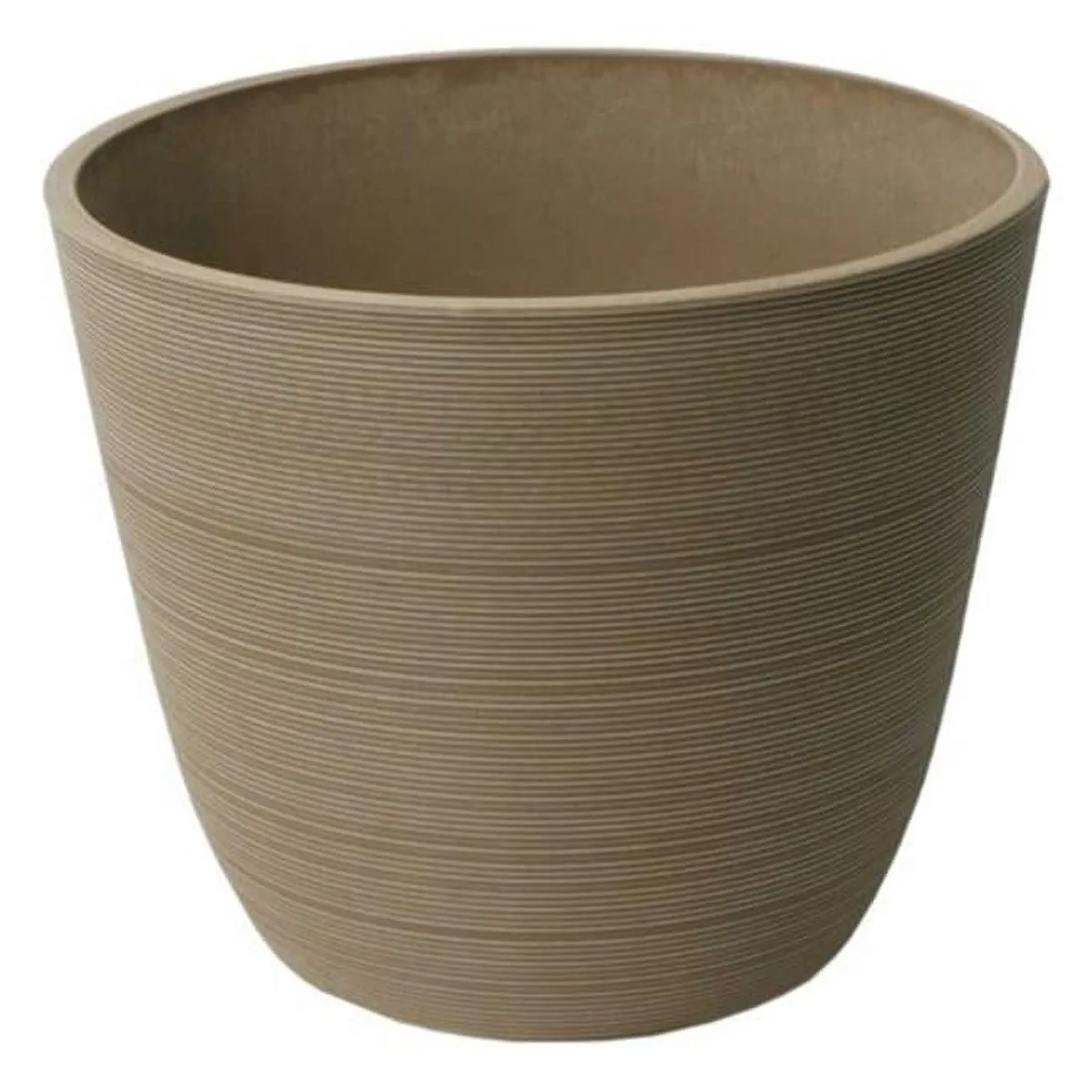 Algreen Valencia 14"x11" Round Ribbed Taupe - Image 2