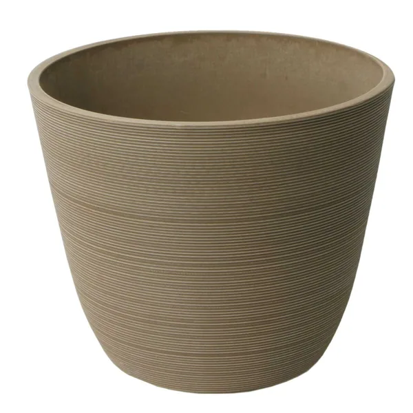 Algreen Valencia 14"x11" Round Ribbed Taupe