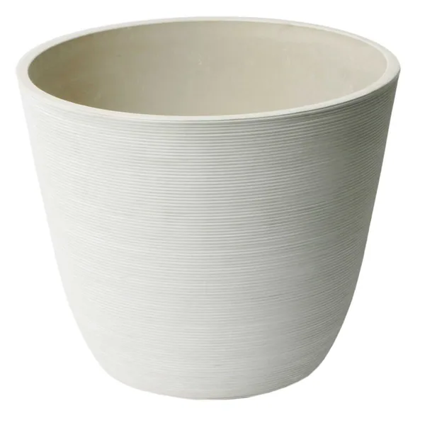 Algreen Valencia 14"x11" Round Ribbed Whitesand