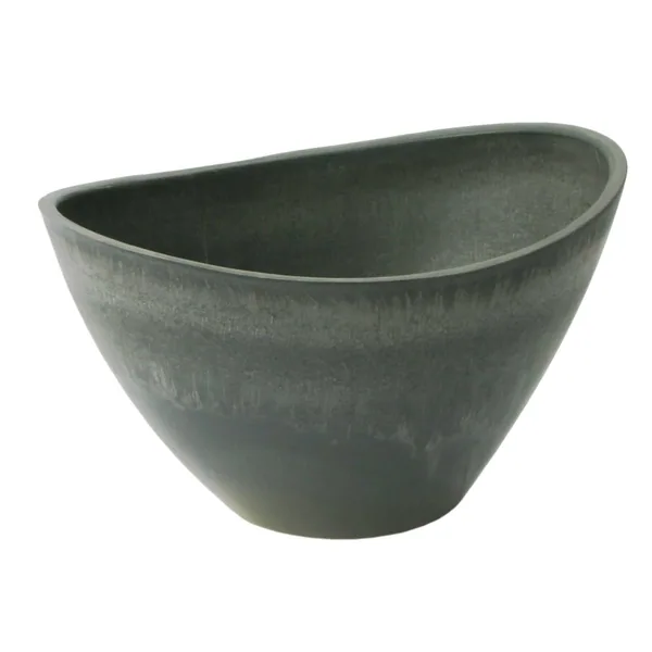 Algreen Valencia 16"D 12"x10" Wave Charcoal Marble