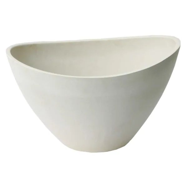 Algreen Valencia 16"D 12"x10" Wave Whitestone
