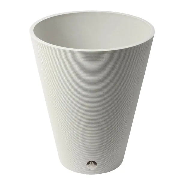 Algreen Valencia 18.5" Round Ribbed White