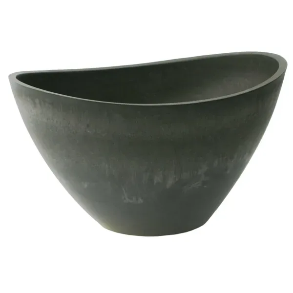 Algreen Valencia 20"D 14"x11" Wave Charcoal Marble - Image 2