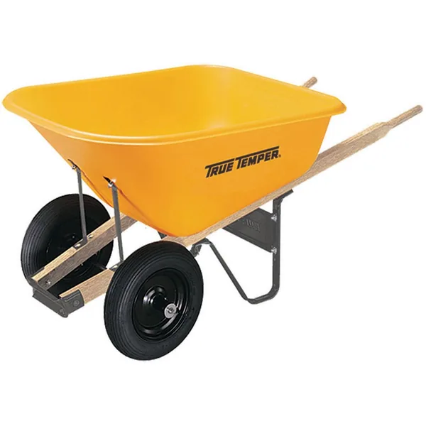 Ames 8cf Poly Wheelbarrow w/ Dual Wheels