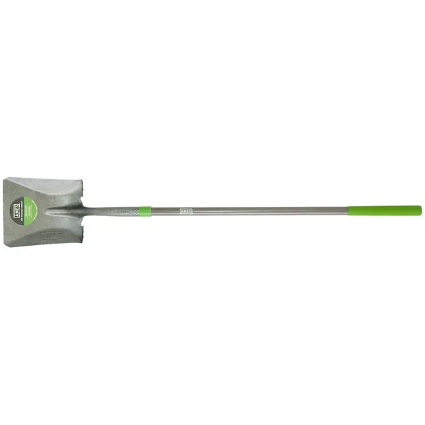 Ames Digging Shovel Long Handle Square Point Fiberglass Handle 15Yr