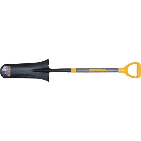 Ames True Temper D-Grip Wood Handle 16" Drain Spade
