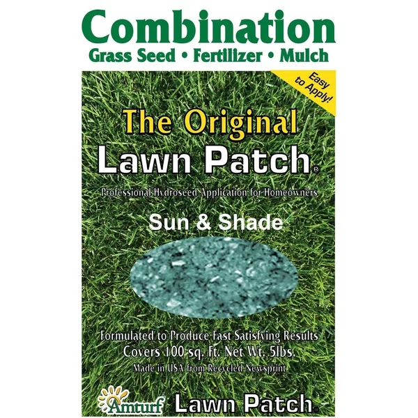 Amturf 5 lbs Lawn Patch Sunny Shelf Pack