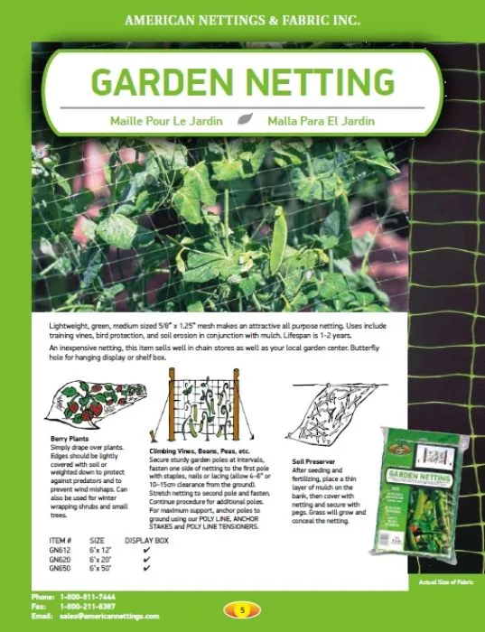 ANF 6'x12' Garden Net Green - Image 2