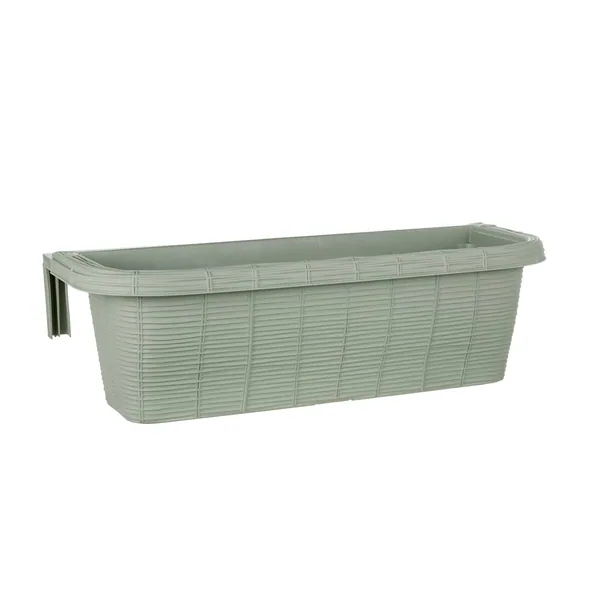Apollo 24" Rattan Adjustable Rail Planter Green