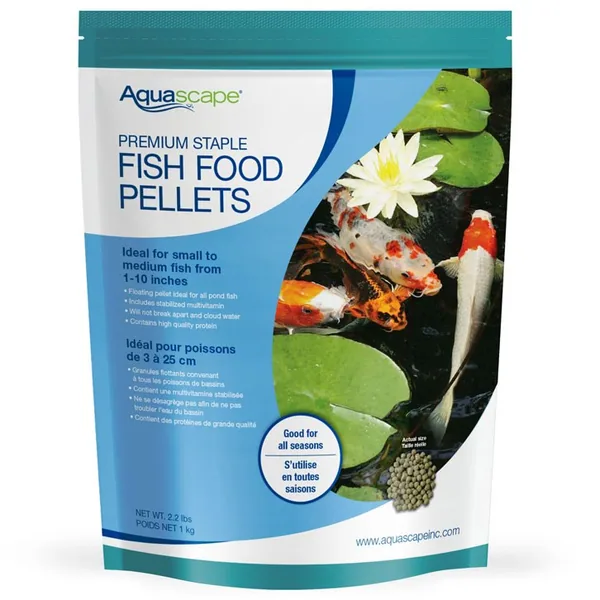 Aquascape 2.2 lbs Premium Staple Fish Food Pellets