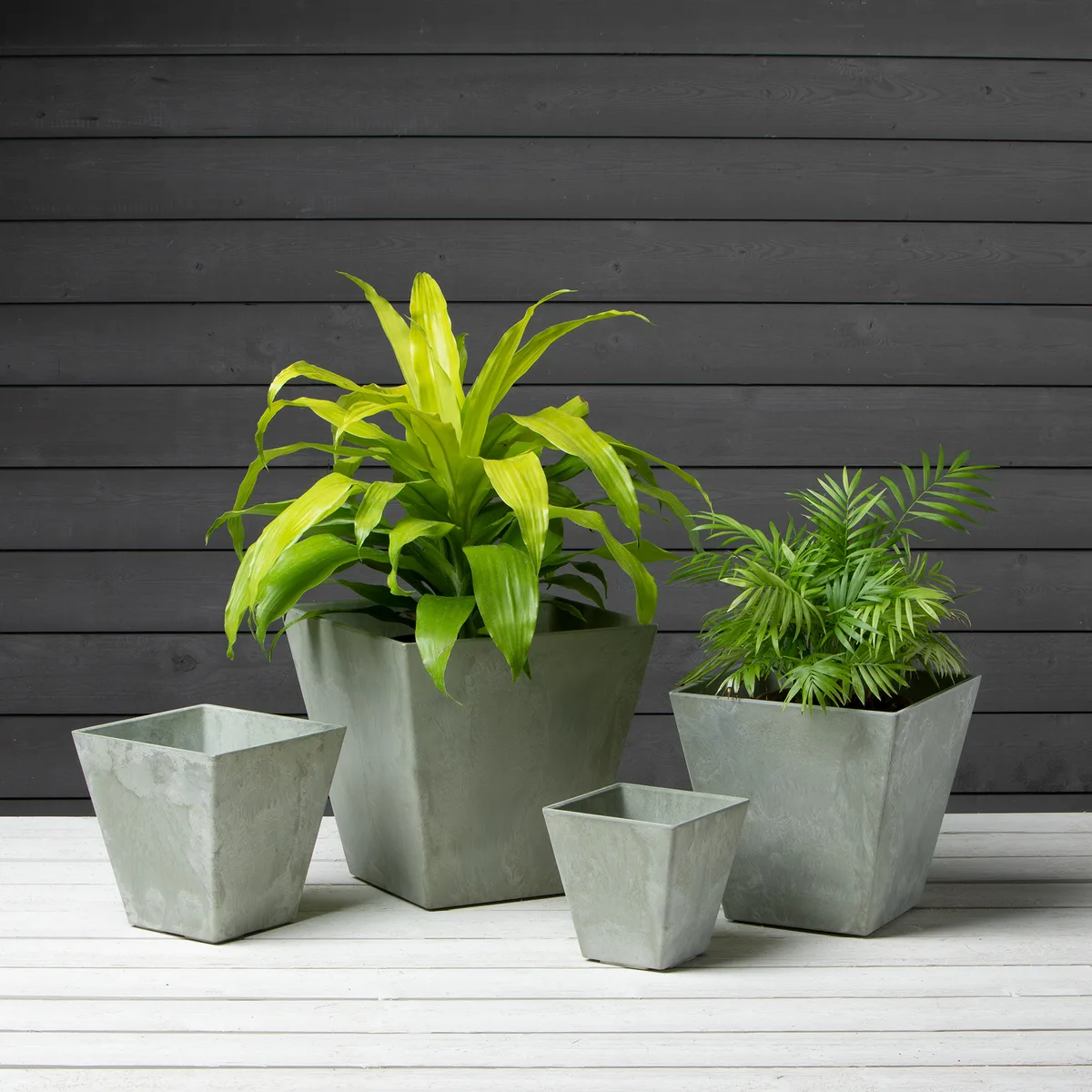 Artstone Ella 14" Square Planter Mint - Image 2