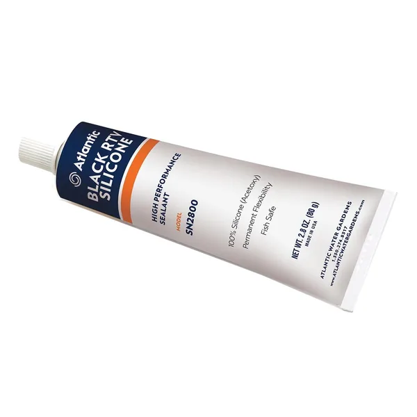 Atlantic Black Silicone - 2.8 Oz Tube