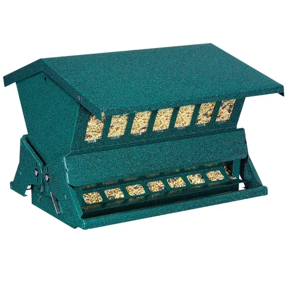 Audubon Absolute II Two Sided Feeder Green with Windows