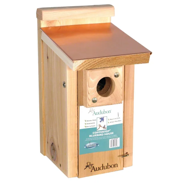Audubon Copper Top & Cedar Bluebird House