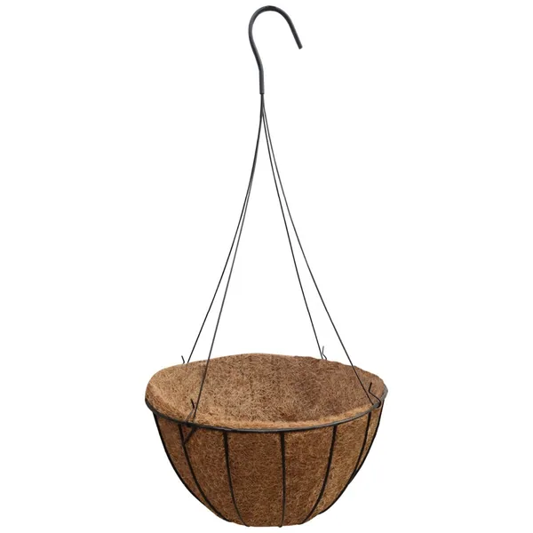 Austram ProGro Planter with Wire Hanger Black